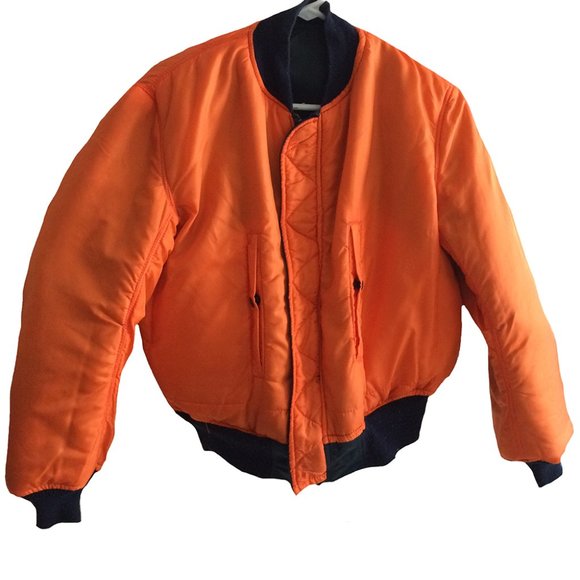 Men's Airforce Bomber Jacket - Navy - Reversible - Picture 4 of 8